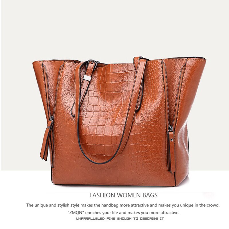 Handbags Women Bags Designer PU Leather Handbags Bags For Women 2018 Large Hand Bag Bolsa Feminina Top-handle Bags(Brown) - ebowsos