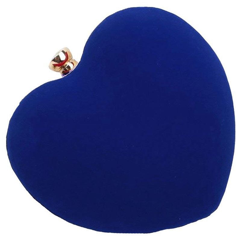 Heart Shape Clutch Bag Messenger Shoulder Handbag Tote Evening Bag Purse,blue - ebowsos