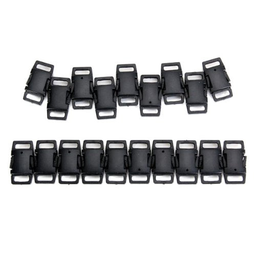 Hot 50pcs plastic side-trip loops black - accessories for large strap dog collar Bracelets - ebowsos