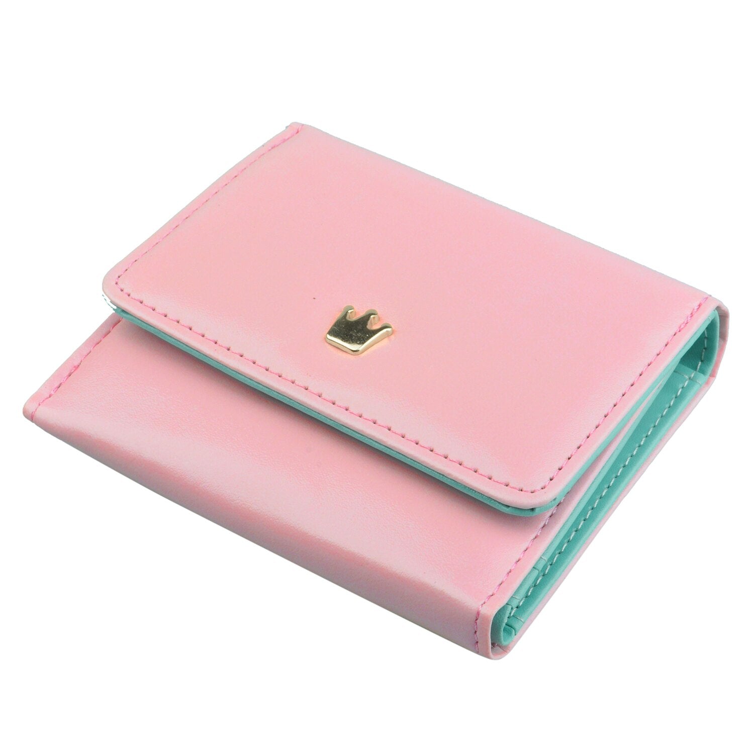 Hot Cute Women Girl Purse Crown Wallet Bag PU Leather Clutch Bag - ebowsos