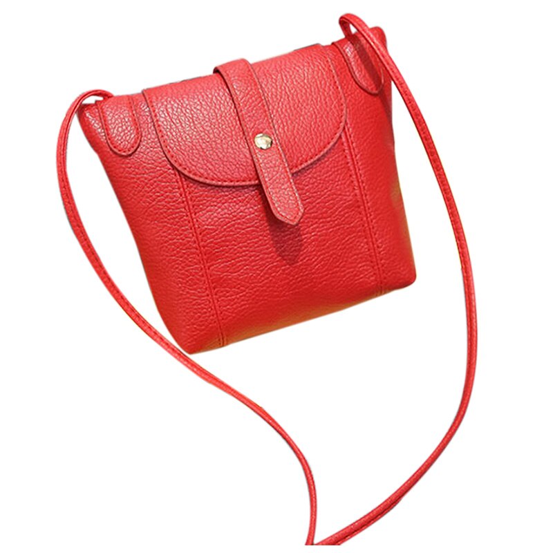 Hot New Arrival Women's Leather Handbags Fashion Female Small Messenger Bags Crossbody Shoulder Bags Candy Color Lady - ebowsos