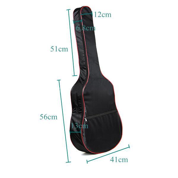 Hot Style41 Inch Classical Acoustic Guitar Back Carry Bag 5mm Shoulder Straps - ebowsos