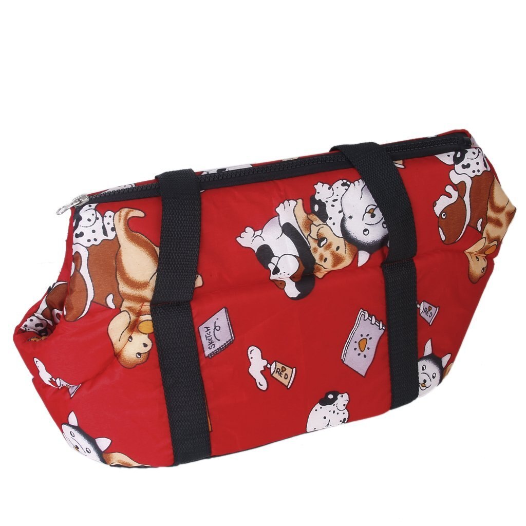Hot StyleCarrier soft travel bag Shoulder Handbag for dog / cat Size Small - Red - ebowsos