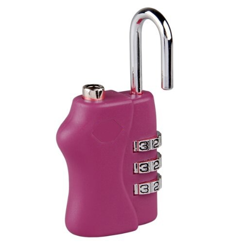 Hot StylePink TSA 3 Digit Combination Travel SuitCase Luggage Padlock Lock - ebowsos