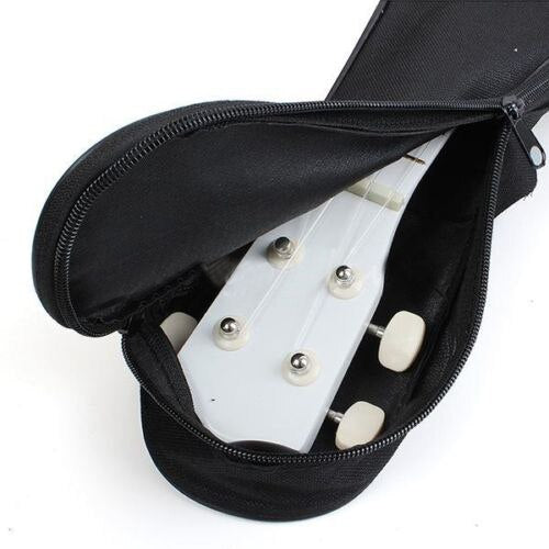 Hot StyleUkulele Soft Shoulder Back Carry Bag With Straps Black For Gift - ebowsos