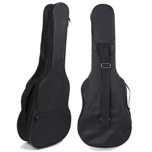 Hot StyleUkulele Soft Shoulder Back Carry Bag With Straps Black For Gift - ebowsos