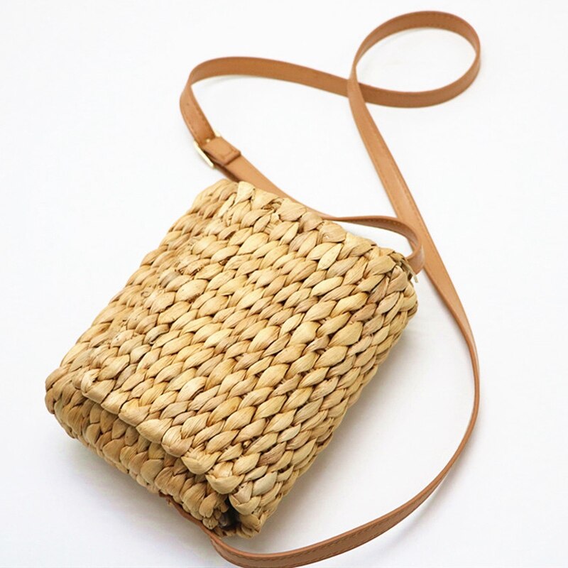 Hot Summer Women Shoulder Bag Hand Made Exquisiteness Straw Bags Mini Woven Flap Sweet Pastoral Rattan Girls Bag - ebowsos