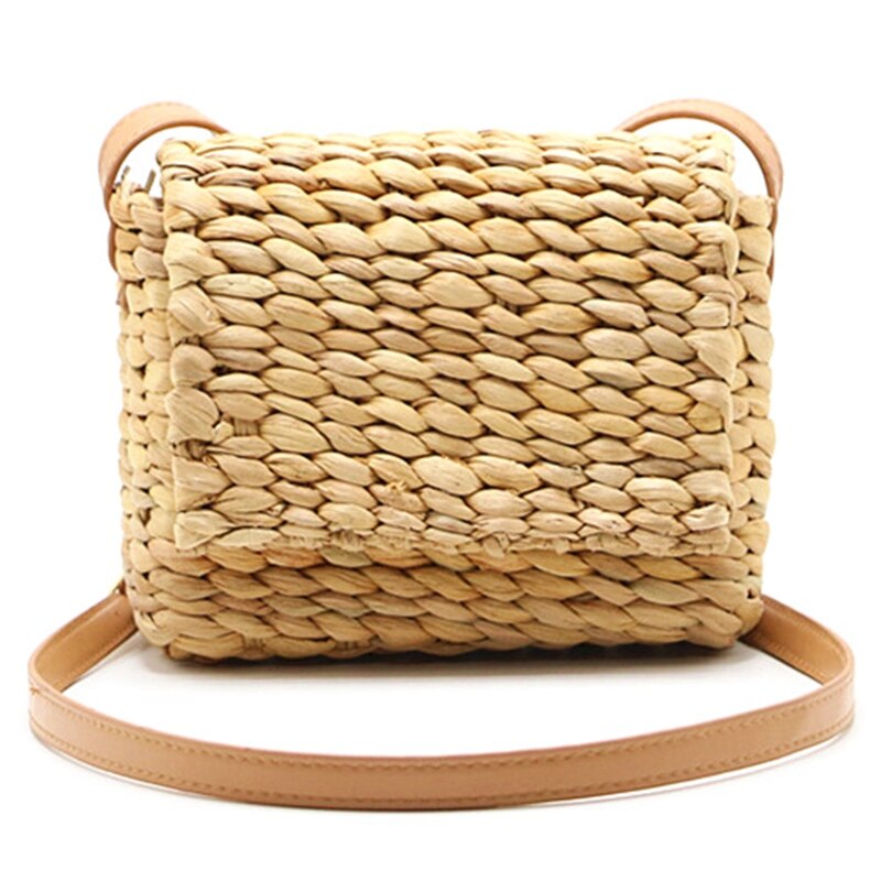 Hot Summer Women Shoulder Bag Hand Made Exquisiteness Straw Bags Mini Woven Flap Sweet Pastoral Rattan Girls Bag - ebowsos