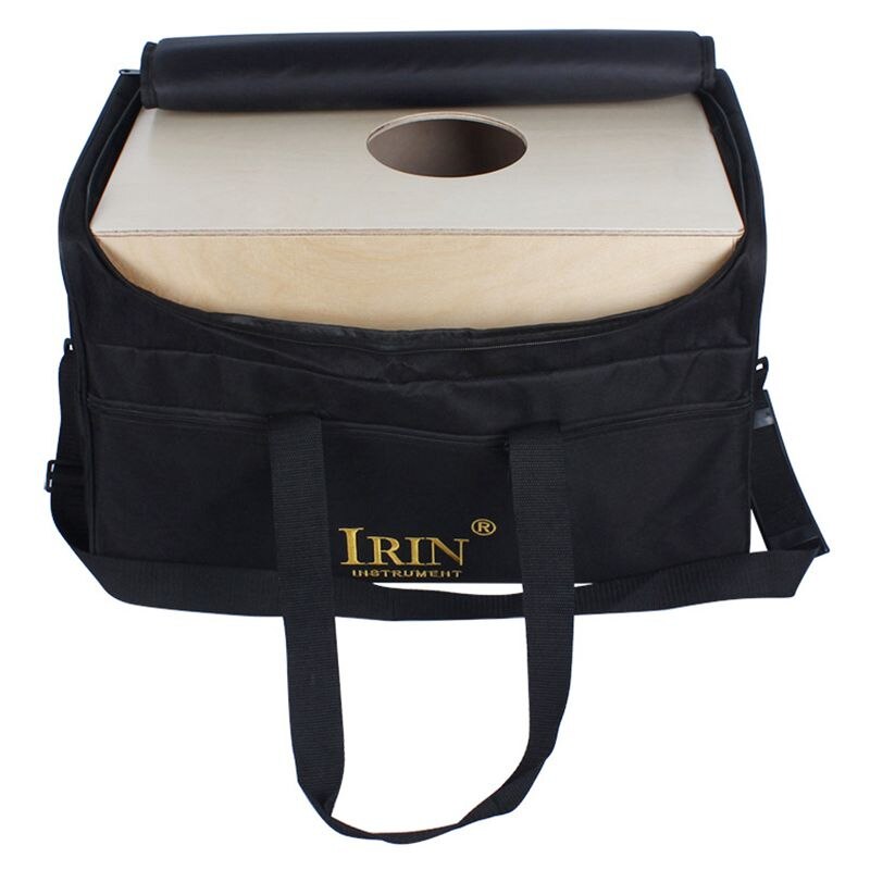 IRIN Standard Adult Cajon Box Drum Bag Backpack Case 600D Cloth 5MM Cotton Padding with Carry Handle Shoulder Strap - ebowsos