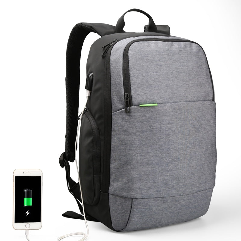 Kingsons Brand External USB Charge Laptop Backpack Anti-theft Notebook Computer Bag 15.6 inch for Business Men Women - ebowsos