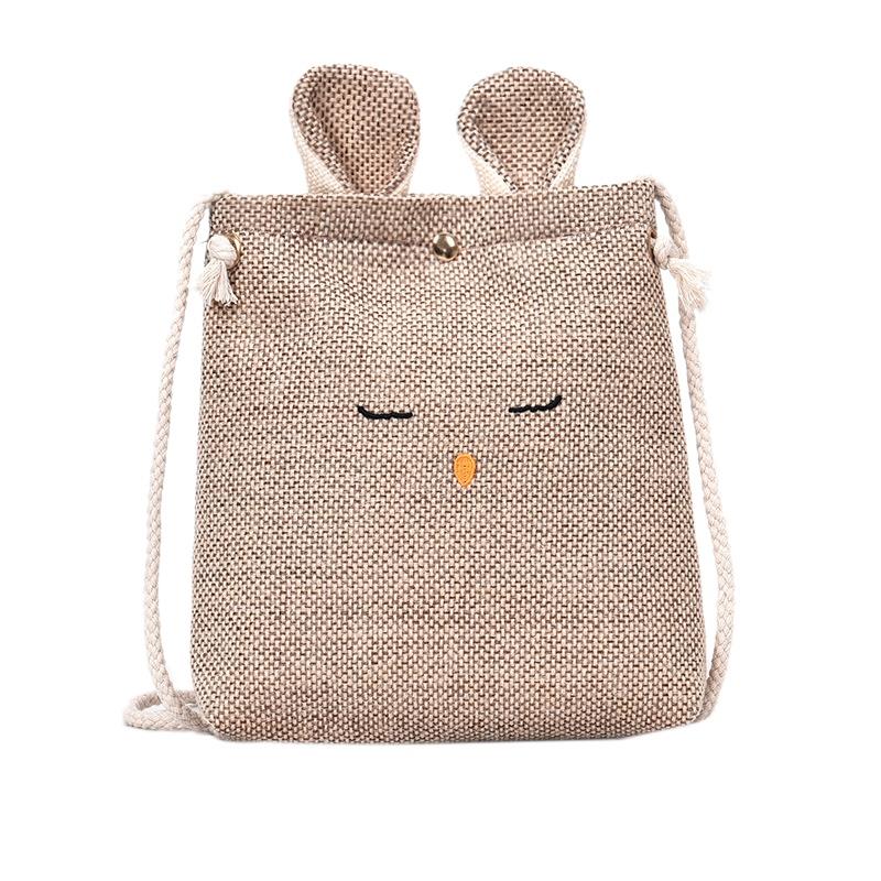 Korea Style Lady Rabbit Ear Cute Women Shoulder Bag Lovely Children One Shoulder Bag - ebowsos