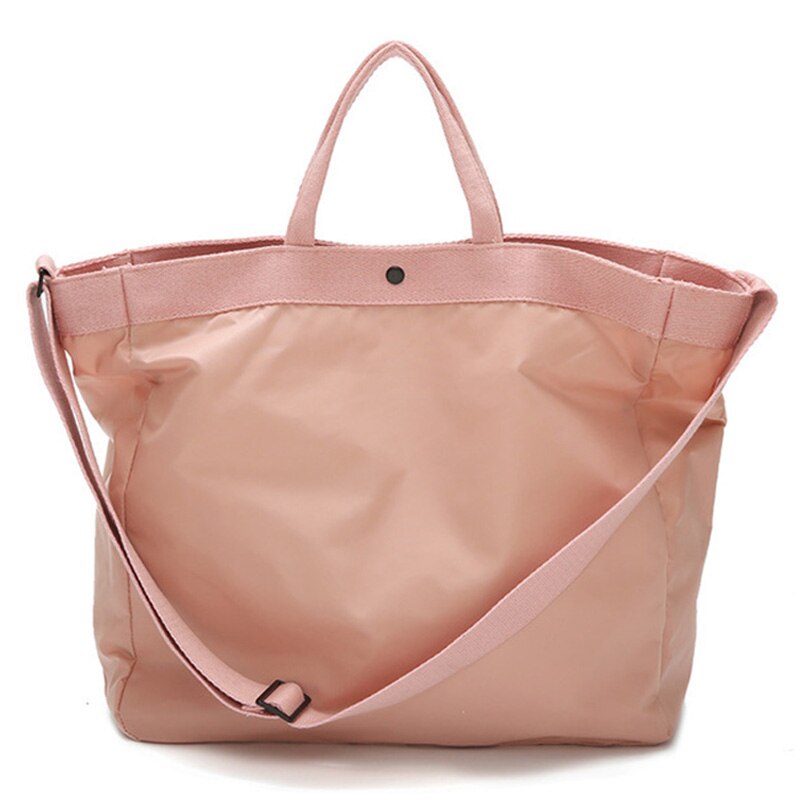 Large-Capacity Travel Bag Hand Luggage Bag Ladies Light Pink Travel Bag Waterproof Fitness Bag Suitable For Lovers - ebowsos