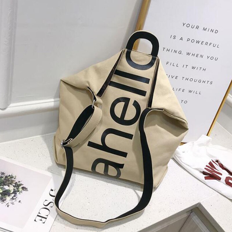 Letter Portable Handbag Broadband Wild Large Capacity Handbag Fashion Single Shoulder Messenger Bag - ebowsos