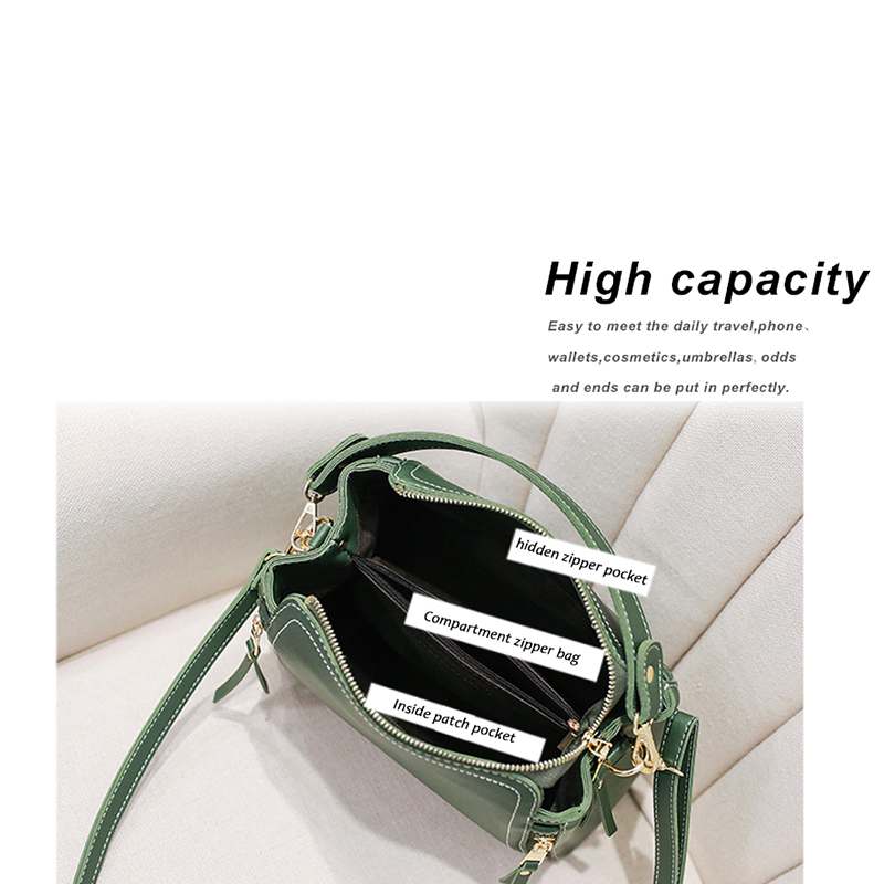 Luxury Handbags Women Bags Designer Crossbody Messenger Bags Female Bucket Small Bag with Long Strap Shoulder Bags - ebowsos