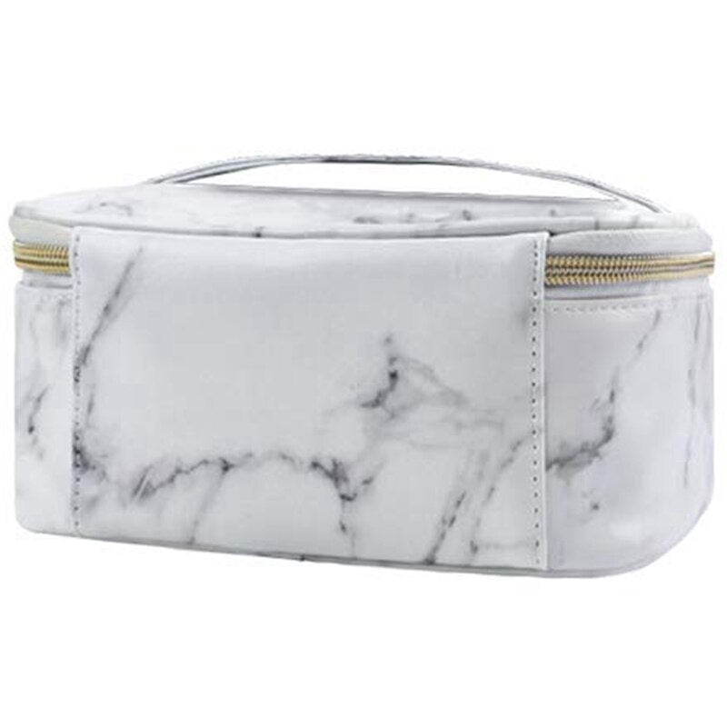 Marble Makeup Bag Portable Travel Cosmetic Bag Organizer Multifunction Case With Gold Zipper Toiletry Bag For Woman (7.95 - ebowsos