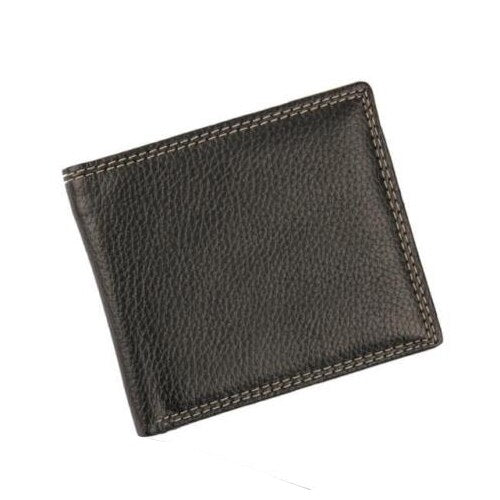 Men Luxury Leather Card Cash Receipt Holder Organizer Bifold Wallet Coin Purse - ebowsos