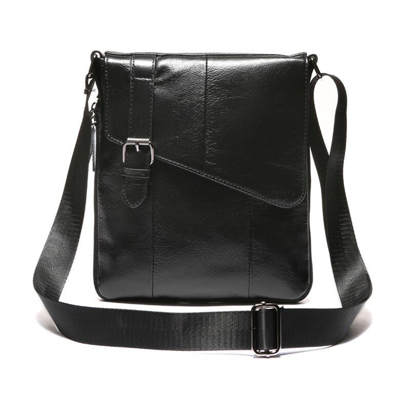 Men Messenger Bag Men's shoulder bag Genuine Men's Small Casual Flap male Crossbody Bags For men - ebowsos