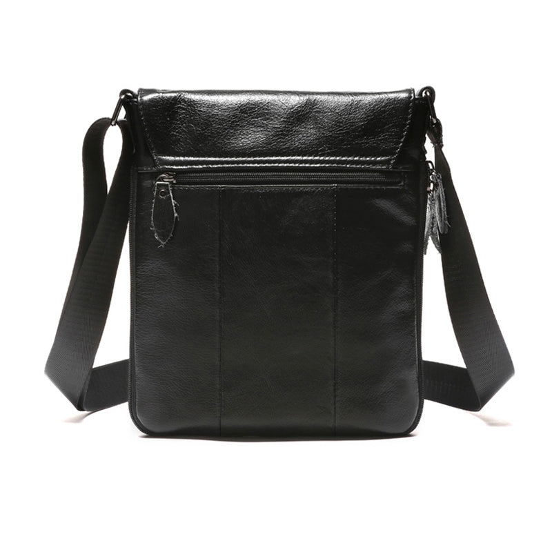 Men Messenger Bag Men's shoulder bag Genuine Men's Small Casual Flap male Crossbody Bags For men - ebowsos