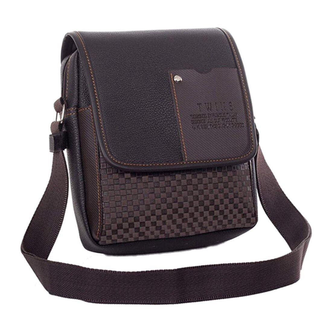 Men Synthetic Leather Bag Handbag Shoulder Bag Shoulder Bag Briefcase Messenger - ebowsos