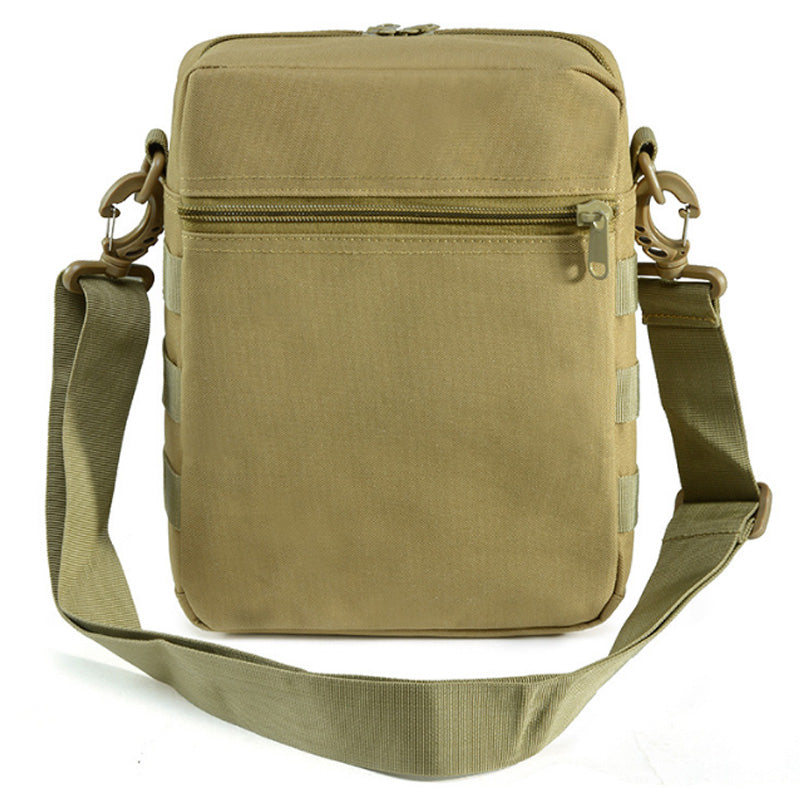 Men Waterproof Vertical Messenger Bag Shoulder Bag Outdoor Travel Commuter Package Extend Molle Bag - ebowsos