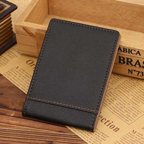 Mens Thin Leather Slim Magic Credit Card ID Holder Money Clip Wallet HOT Blue - ebowsos