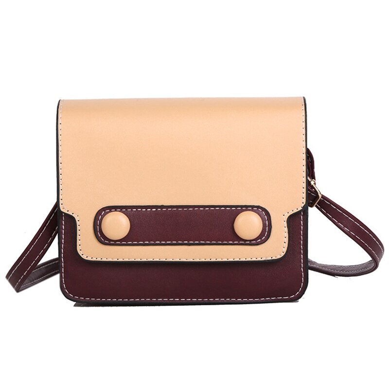 Messenger Bag Female New Retro Multi-Layer Broadband Small Square Package Simple Wild Shoulder Crossbody Bag - ebowsos