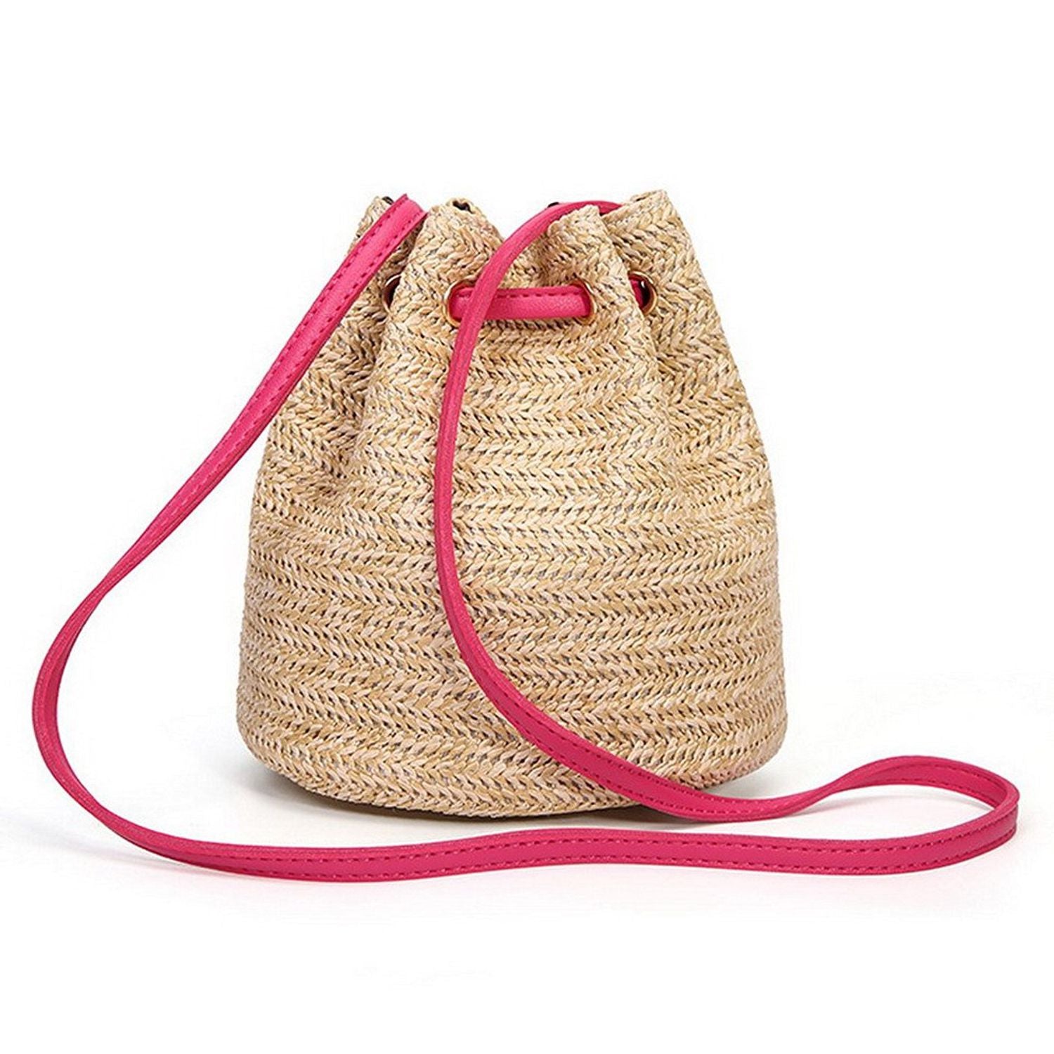 Messenger Bag Ladies Fabric Summer Beach Bags With Tassels Weaving Crossbody Bag Women Weaving Money Bank Knitted Beach H - ebowsos