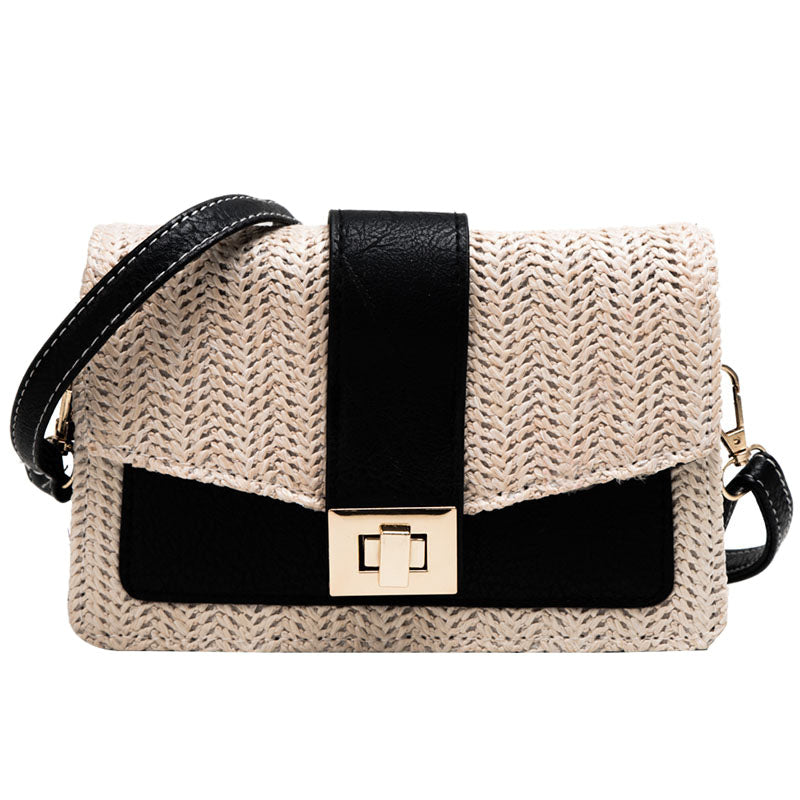 Mini Summer Women Shoulder Bag Hand Made Exquisiteness Straw Bags Woven Flap Sweet Pastoral Rattan Girls Tote Bag - ebowsos