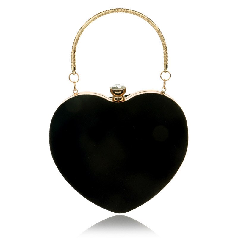 Mini Women Heart diamond Pearl Bag Fashion Evening Bag Part Time Must Have Bag Best Shoulder Bag Mobile Phone Case - ebowsos