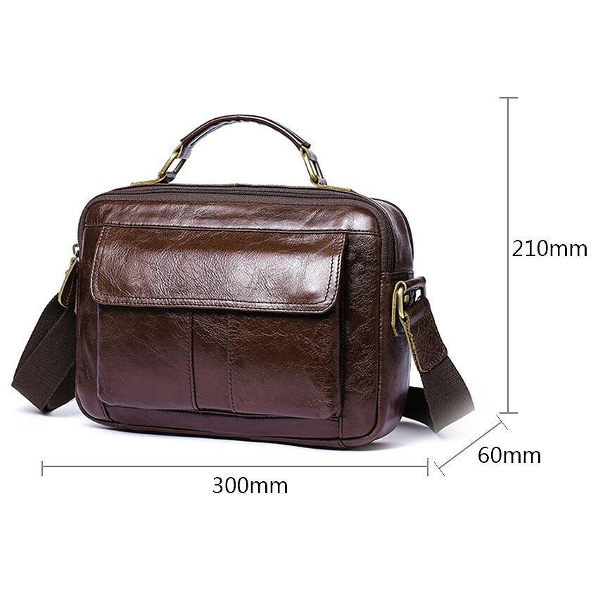 Mva Fashion Casual Shoulder Bag Crossbody Bag Business Briefcase Zipper Handbag - ebowsos