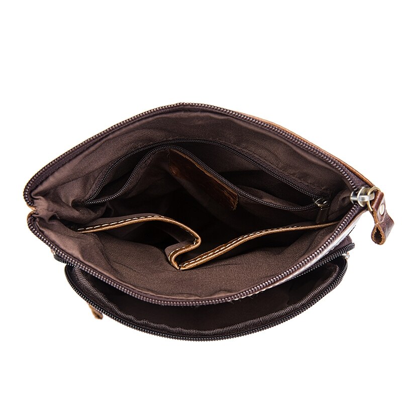 Mva Messenger Bag Men'S Leather Bag Retro Crossbody Men'S Shoulder Bag Leather Men'S Bag 8843.Oil Palm - ebowsos