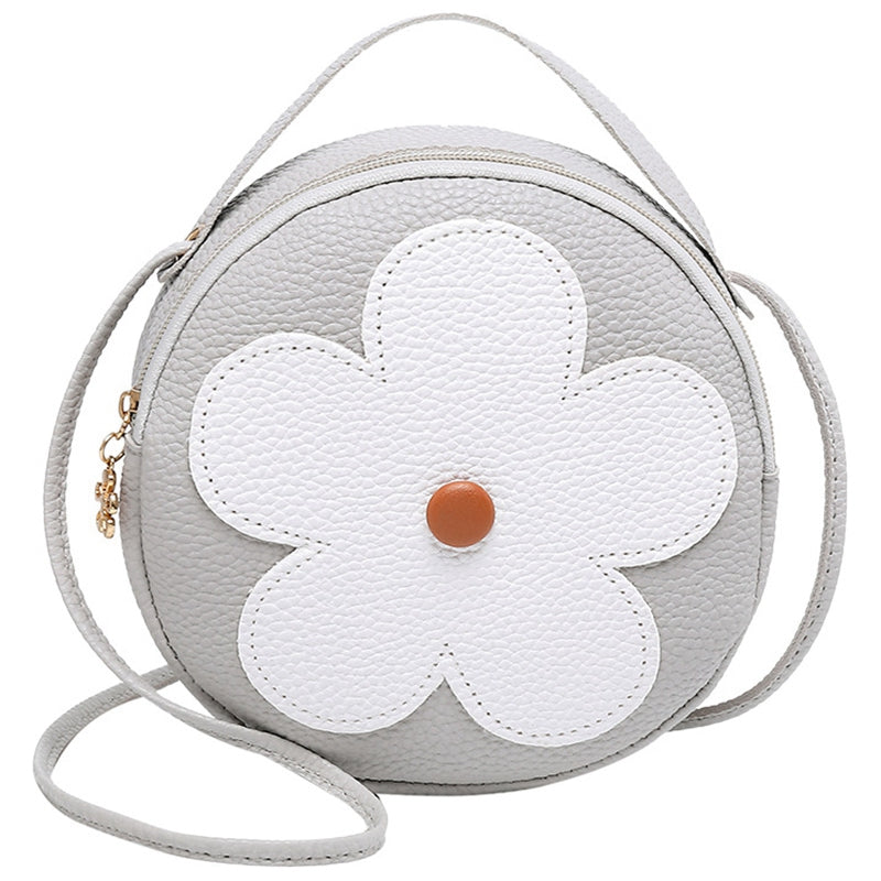 New Fashion Pu Leather Handbag Shoulder Messenger Bag Small Round Bag Ladies Messenger Bag - ebowsos