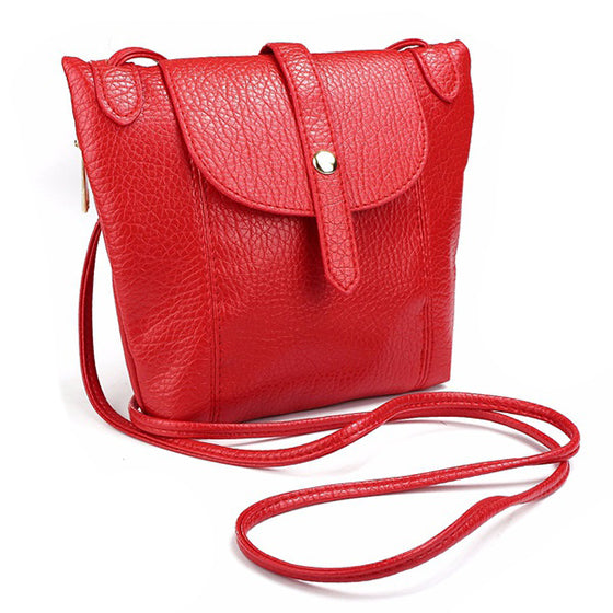 New Fashion Women PU Leather Handbag Tote Purse Shoulder Bag Messenger Satchel Bags - ebowsos