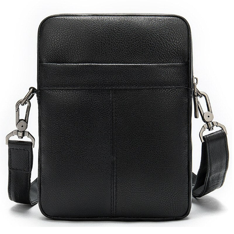 New Leather Men'S Shoulder Bag Multi-Function Small Bag Top Layer Leather Business Bag Diagonal Men'S Bag - ebowsos