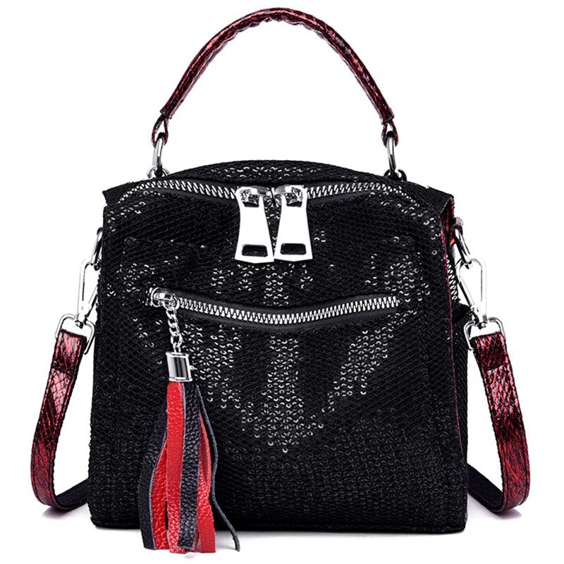 New Sequins Shoulder Bag Handbags Fashion Travel handbags Wild Large Capacity Dual-Use Bag Tide - ebowsos