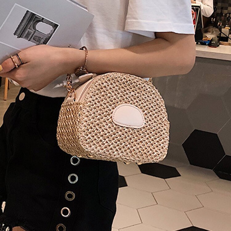 New Straw Shoulder Bags Women Small Bags Female Casual Beach Bag 2019 Crossbody Bags For Women Summer Tote - ebowsos