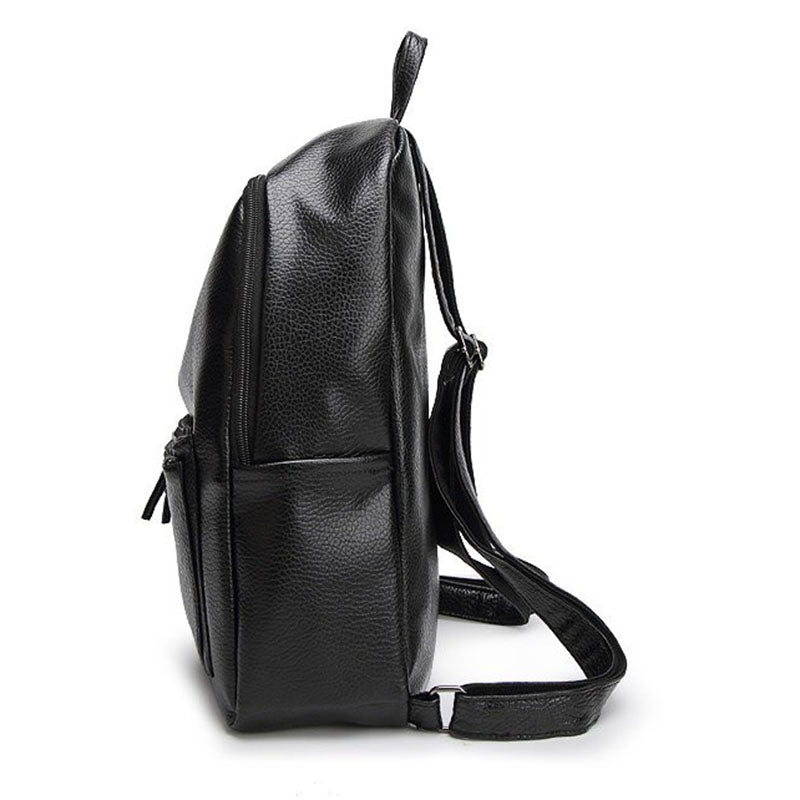 New Travel Backpack Korean Women Female Rucksack Leisure Student School Bag Soft PU Leather Women Bag - ebowsos