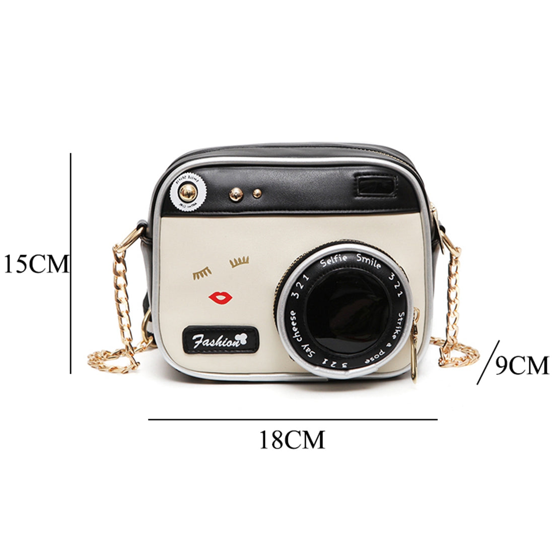 New female tide shoulder bag retro bag fashion camera shoulder bag small party handbag chain Messenger bag - ebowsos