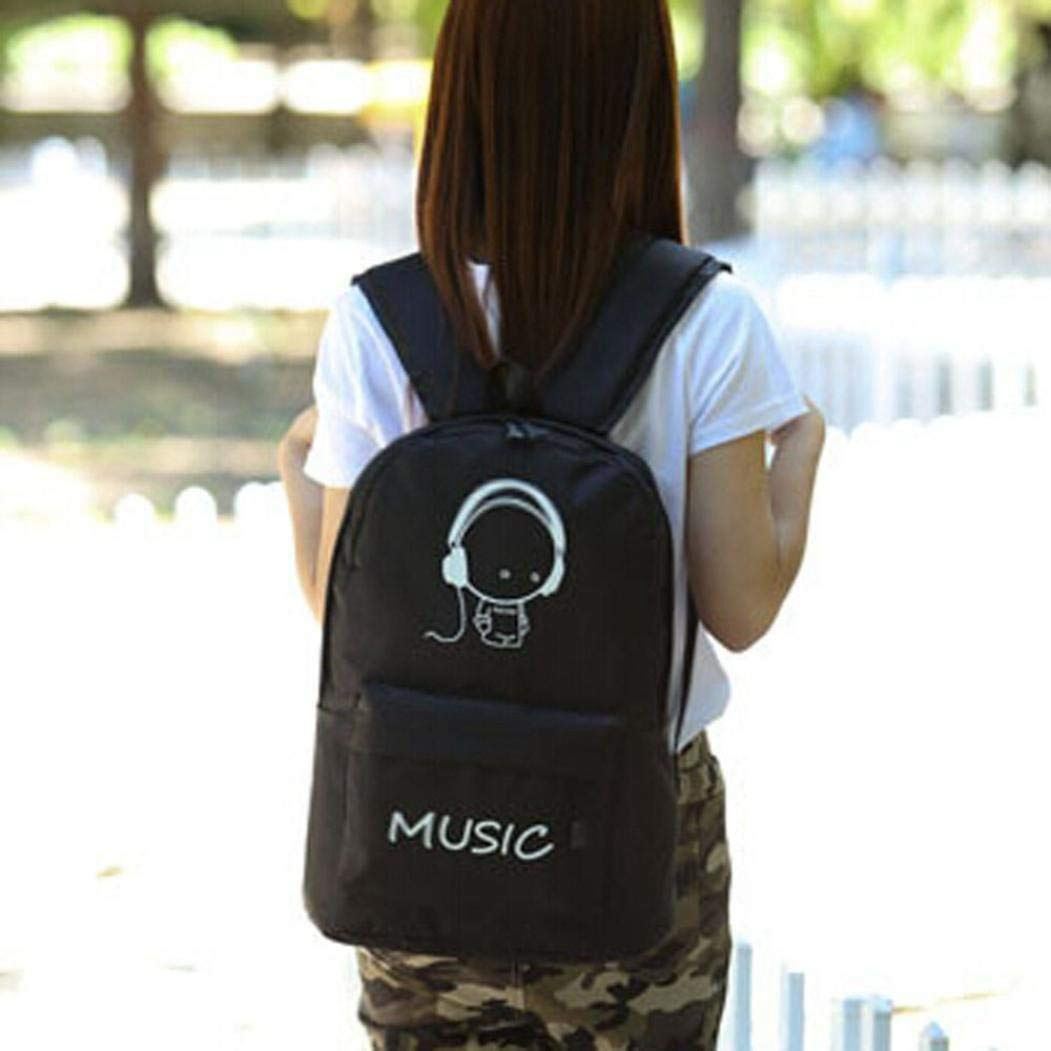 Noctilucent backpack Funny Unisex Fluorescent School Backpack Student Backpack Student Backpack (E) - ebowsos