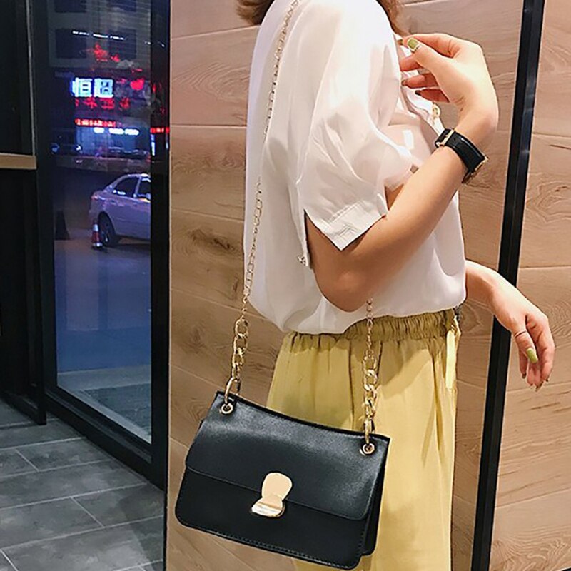 Ocean Chain Bag Fashion High-End Female Shoulder Bag Wild Messenger Bag - ebowsos