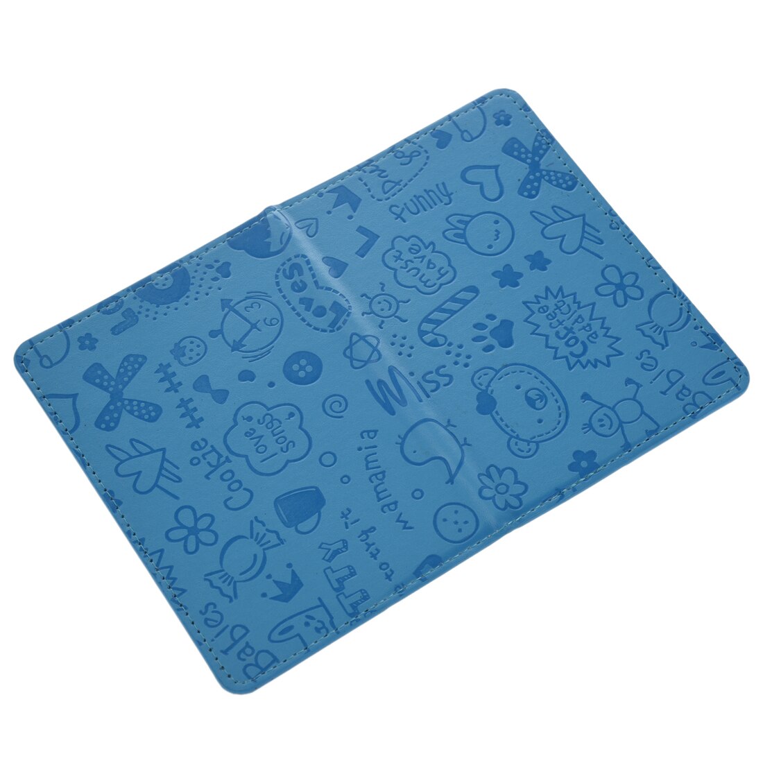 Organizer Passport cover Leather Passport Holder-Blue - ebowsos