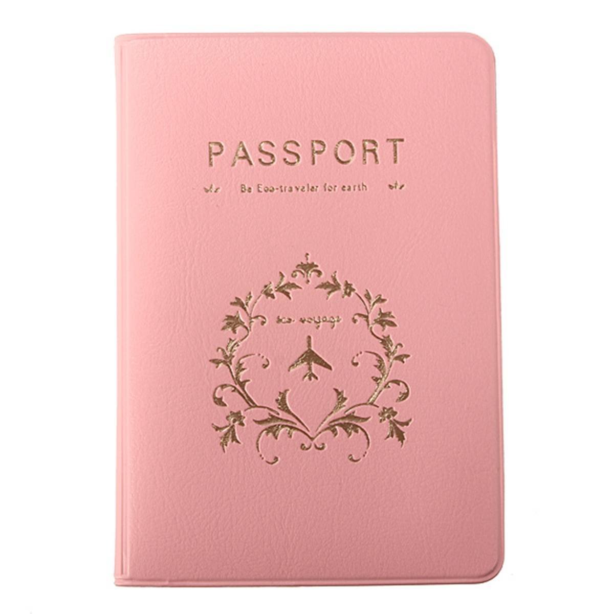 Organizer case of passport Wallets Passport Holder Pink Flower Vine - ebowsos