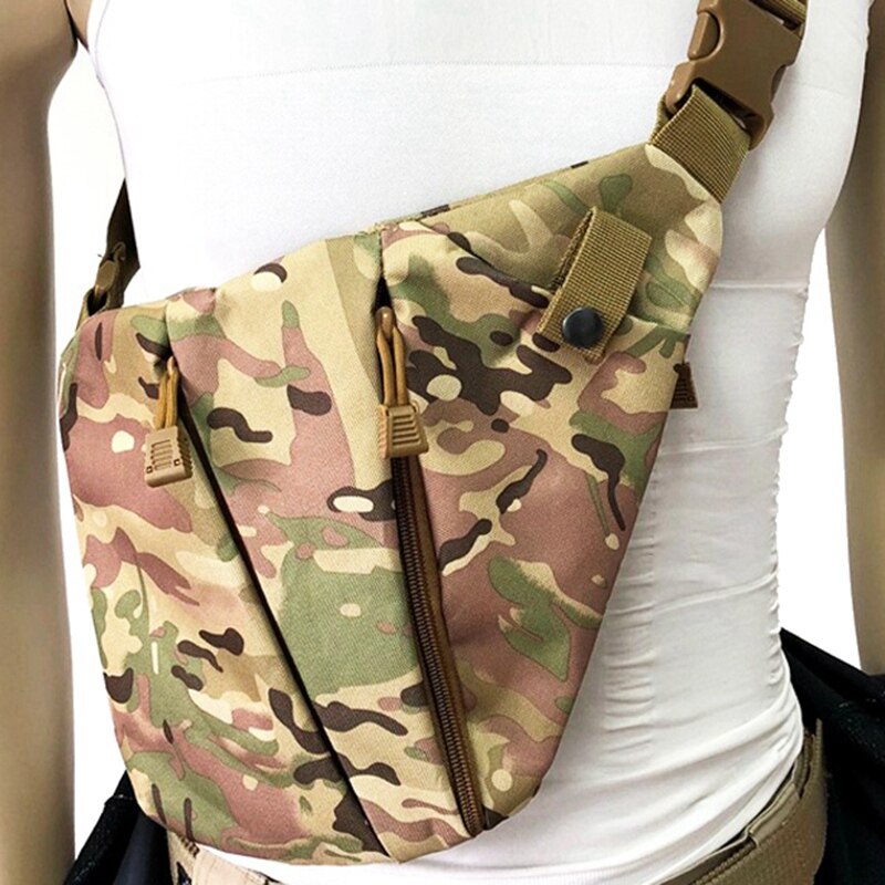 Outdoor Shoulder Bags Men Anti-Theft Chest Bag Nylon Sports Hunting Crossbody Bag - ebowsos