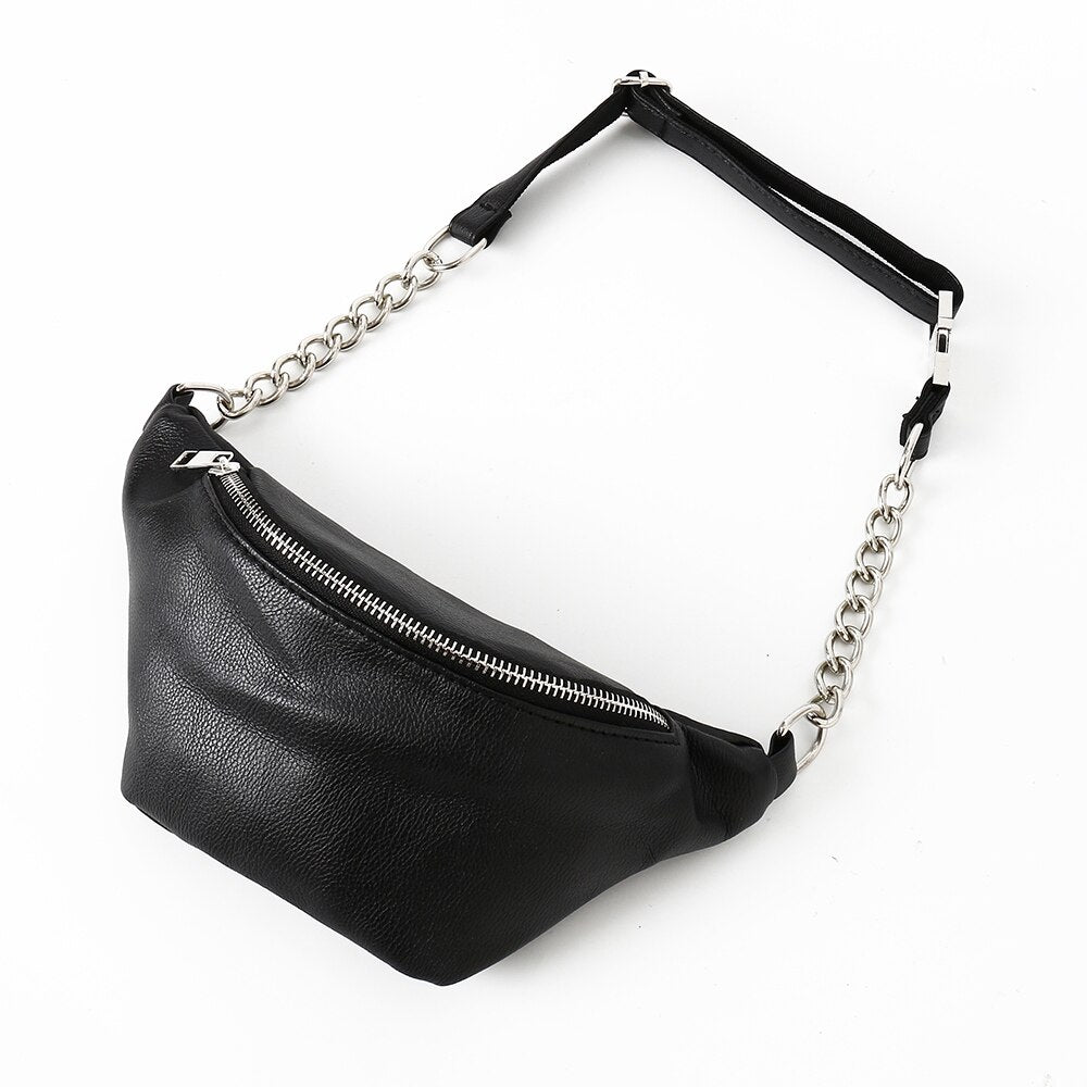 PU Leather Waist Waterproof Women Belt Messenger Bags Shoulder For Handbags Pack Purses - ebowsos