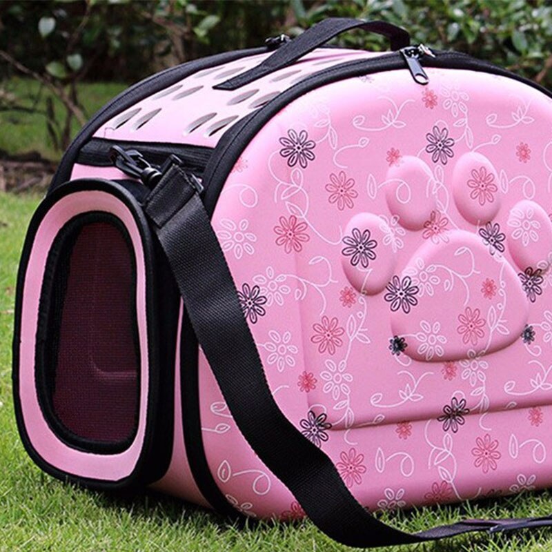 Pet Dog Cat Sided Carrier Foldable Travel Tote Shoulder Bag Portable Cage Kennel - ebowsos
