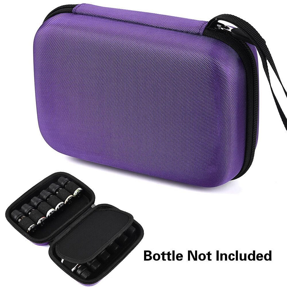 Portable Essential Oil Carrying Case - Hard Shell Case Holds 12 Bottles (Can Hold 5Ml, 10Ml, 15Ml,Rollers) Travel Size Es - ebowsos
