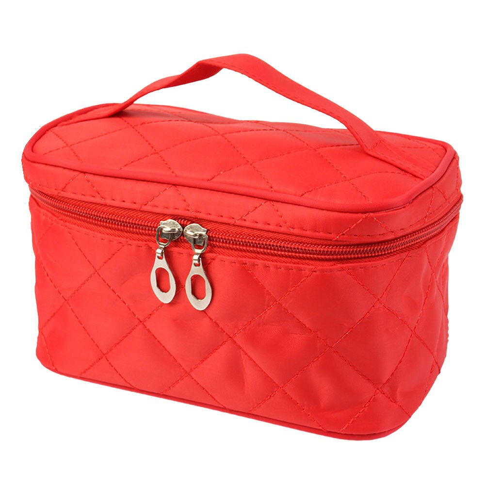 Portable Waterproof Multifunction Cosmetic Bag Portable thicker diamond lattice Makeup Bag Case - ebowsos