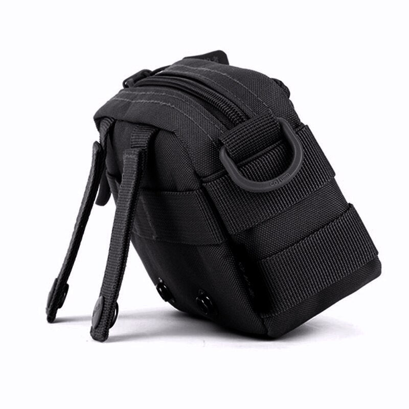 Protector Plus Black Woodland Tactical Utility Hip Pack Pouch Outdoor Nylon Messenger Bag Waist Bag - ebowsos