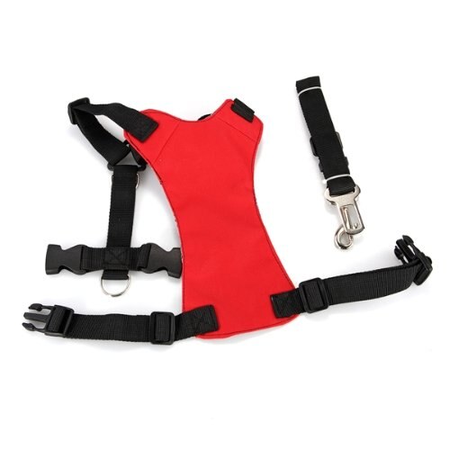 Red S Car Vehicle Auto Seat Safety Belt Seatbelt for Dog Pet - ebowsos