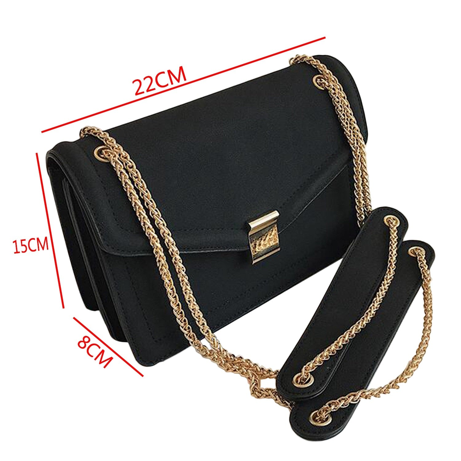 Retro Fashion Female Square Bag New Matte Pu Leather Women's Designer Handbag Chain Shoulder Messenger Bags - ebowsos